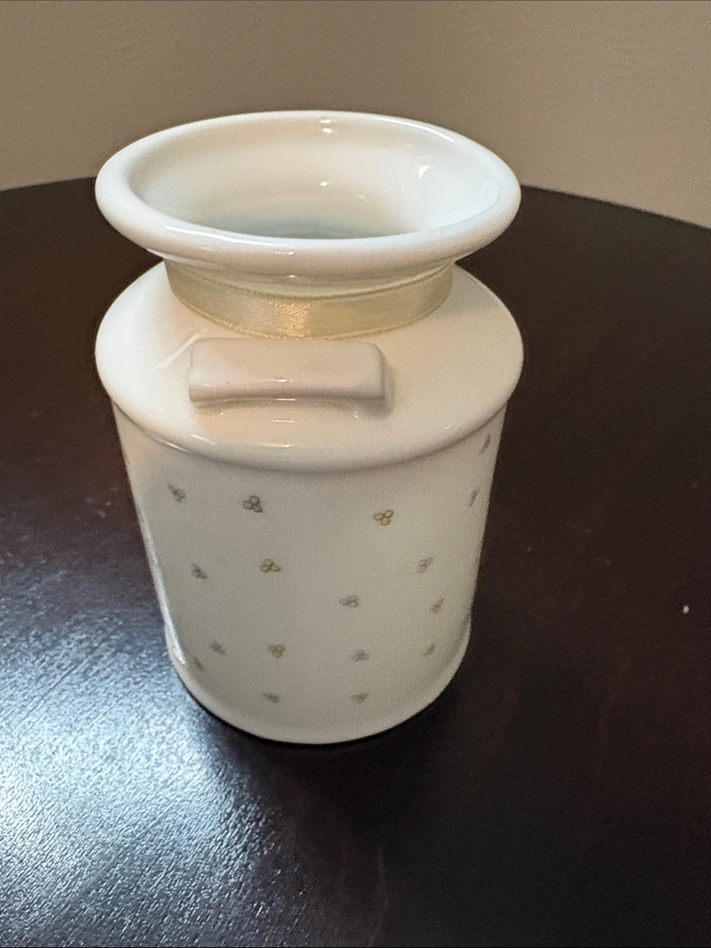 Precious Moments Decorative Cream Ceramic Canister with Girl & Deer Illustration - Picture 2 of 6